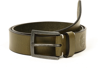 50% OFF on Basics Life Men Casual Green Genuine Leather Belt Green 50% OFF on Basics Life Men Casual Green Genuine Leather Belt Green