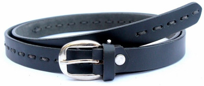 62% OFF on Tops Men, Women Casual Black Genuine Leather Belt Black
