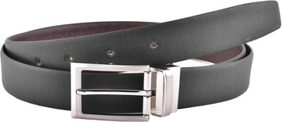 75% OFF on Buckleup Men Formal Black Genuine Leather Reversible Belt Black