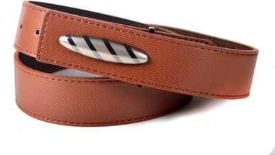 61% OFF on Drakemen Men Casual, Formal Brown Genuine Leather Belt Rust