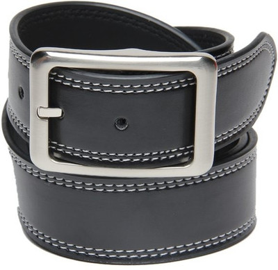 16% OFF on Walletsnbags Boys, Men Casual Black Genuine Leather, Artificial Leather Belt Black-32