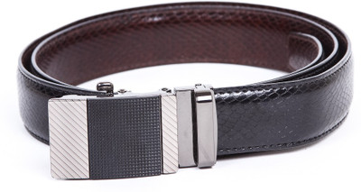 63% OFF on 365labels Men Casual Black Artificial Leather Belt Black-3