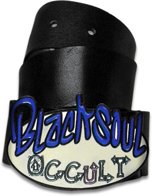 60% OFF on Blacksoul Men Casual Black Genuine Leather Belt GR Black-White