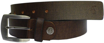 57% OFF on Sondagar Arts Men Formal Brown Genuine Leather Belt Brown