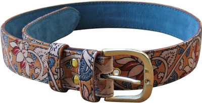 38% OFF on Vasthra Women Casual Multicolor Fabric, Genuine Leather Belt Orngkal008