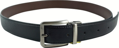 46% OFF on Burdy Men Formal Black Artificial Leather Reversible Belt Black