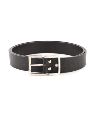 75% OFF on Buckleup Men Casual Black Genuine Leather Belt Black