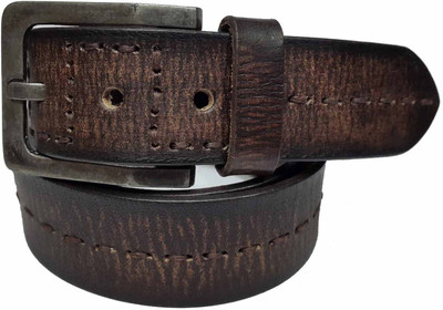 57% OFF on Leder Street Men Casual Brown Genuine Leather Belt Brown