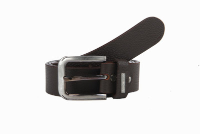 Aditi Wasan Men Casual Brown Genuine Leather Belt Brown