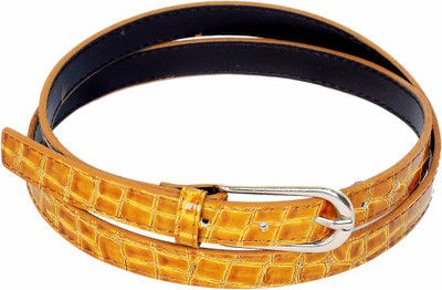 75% OFF on Naysa Women Casual, Party Yellow Artificial Leather Belt Yellow - 02