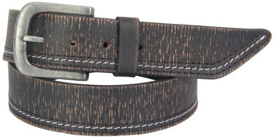 75% OFF on Buckle Up Men Casual Black Genuine Leather Belt Black