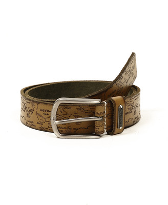 50% OFF on Basics Life Men Casual Grey Genuine Leather Belt Grey