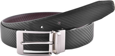 75% OFF on Buckleup Men Formal Black Genuine Leather Reversible Belt Black