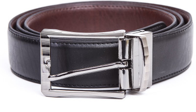 63% OFF on 365labels Men Casual Black Artificial Leather Belt Black-9