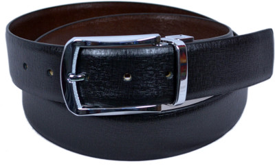 40% OFF on Izma Men Formal Black Genuine Leather Reversible Belt Black