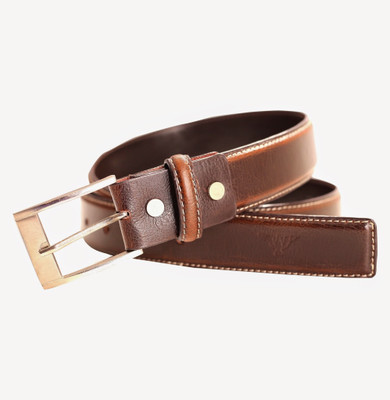 29% OFF on Kamillo Men, Women Casual Brown Genuine Leather Belt Brown