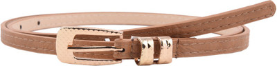 75% OFF on Buckle Up Women Casual Tan Artificial Leather Belt Tan