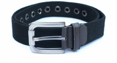 54% OFF on IMP Men, Women Casual Black Fabric Belt Black