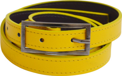 54% OFF on Bizarre Girls Casual Yellow Artificial Leather Belt Sunny-Y