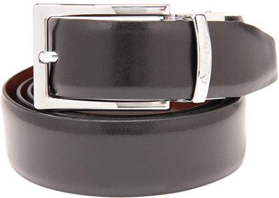 Leather Plus Men Formal Black Reversible Belt Black Leather Plus Men Formal Black Reversible Belt Black