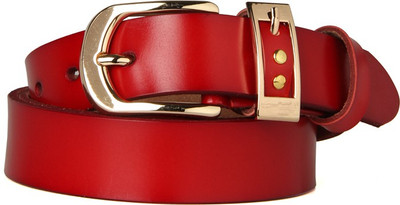 10% OFF on GoGuava Men Casual Red Genuine Leather Belt Red 10% OFF on GoGuava Men Casual Red Genuine Leather Belt Red
