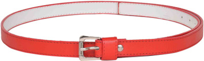 60% OFF on Scarleti Girls Casual Red Artificial Leather Belt Red