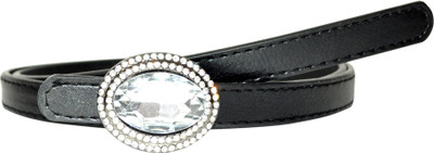 60% OFF on Scarleti Girls Formal Black Artificial Leather Belt Black