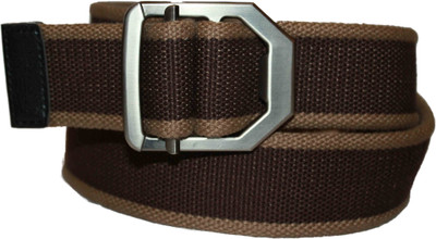 59% OFF on Authority Men Casual Brown Canvas Belt Brown