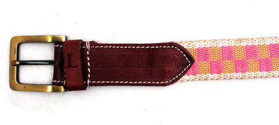 55% OFF on Ligans NY Men, Women Casual Multicolor Genuine Leather, Canvas Belt Multicolor