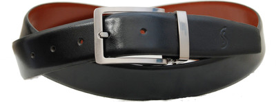 40% OFF on Sizzlers Men Formal Black, Brown Genuine Leather Reversible Belt Bl-Br