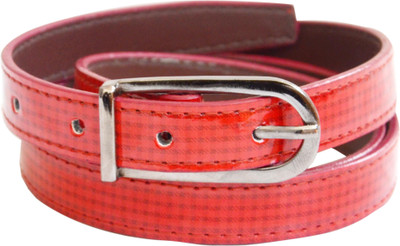 54% OFF on Bizarre Girls Casual Red Artificial Leather Belt Chk-R