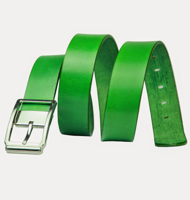 62% OFF on 99cells Men, Women Casual Green Genuine Leather Belt Green