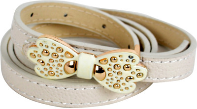 65% OFF on Vivaa Women Casual White Artificial Leather Belt White
