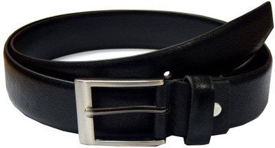 50% OFF on Navaksha Men Formal Black Genuine Leather Belt Black