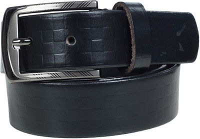 49% OFF on Spanishleatherite Men Casual, Formal Black Genuine Leather Belt Black