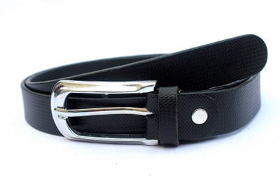 43% OFF on Tops Men, Women Semi-formal Black Genuine Leather Belt((Black))