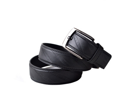 61% OFF on Drakemen Men Casual, Formal Black Genuine Leather Belt Black