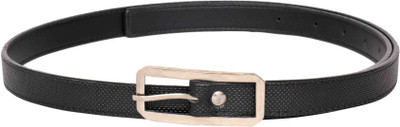 60% OFF on Scarleti Women Casual Black Genuine Leather Belt Black
