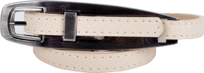 75% OFF on Vivaa Women Casual Beige Artificial Leather Belt Cream