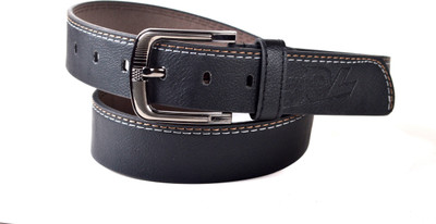 61% OFF on Drakemen Men Casual, Formal Black Genuine Leather Belt Black