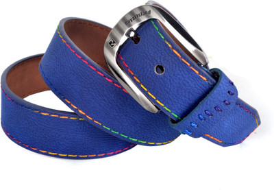 60% OFF on Drakeman Men Casual Blue Artificial Leather Belt Blue