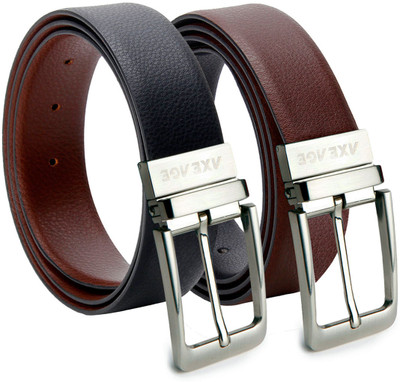 53% OFF on AXEAGE Men Formal Black, Brown Genuine Leather Reversible Belt Black & Brown 53% OFF on AXEAGE Men Formal Black, Brown Genuine Leather Reversible Belt Black & Brown
