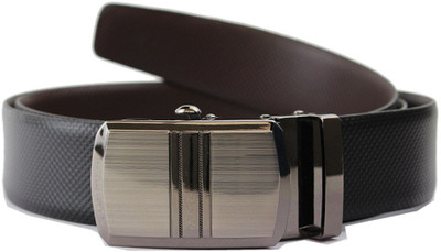 Doc & Mark Men Formal Brown, Black Genuine Leather Reversible Belt Brown, Black