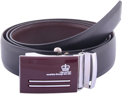 23% OFF on Sfa Men Formal Black Artificial Leather Reversible Belt Black, Brown351