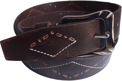 50% OFF on Ex Corio Men Casual Brown Genuine Leather Belt Dark Brown