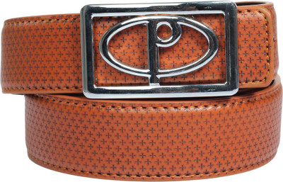 67% OFF on Blute Men Casual, Evening, Party Tan Artificial Leather Belt Tan