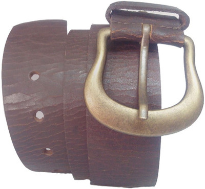 10% OFF on The Stuff Men Casual Brown Genuine Leather Belt Brown