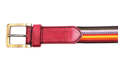 55% OFF on Ligans NY Men, Women Casual Multicolor Genuine Leather, Canvas Belt Multicolor