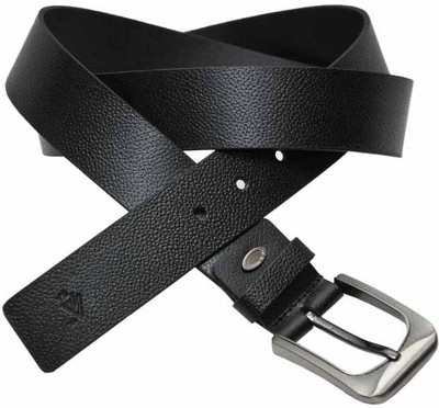 40% OFF on Sondagar Arts Men Casual Black Genuine Leather Belt Black