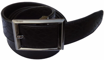 MMS Men Semi-formal Black Synthetic Belt Black